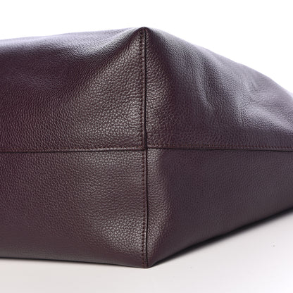 Alexander McQueen Grained Calfskin Skull Open Shopper Tote Dark Purple 11 of 13