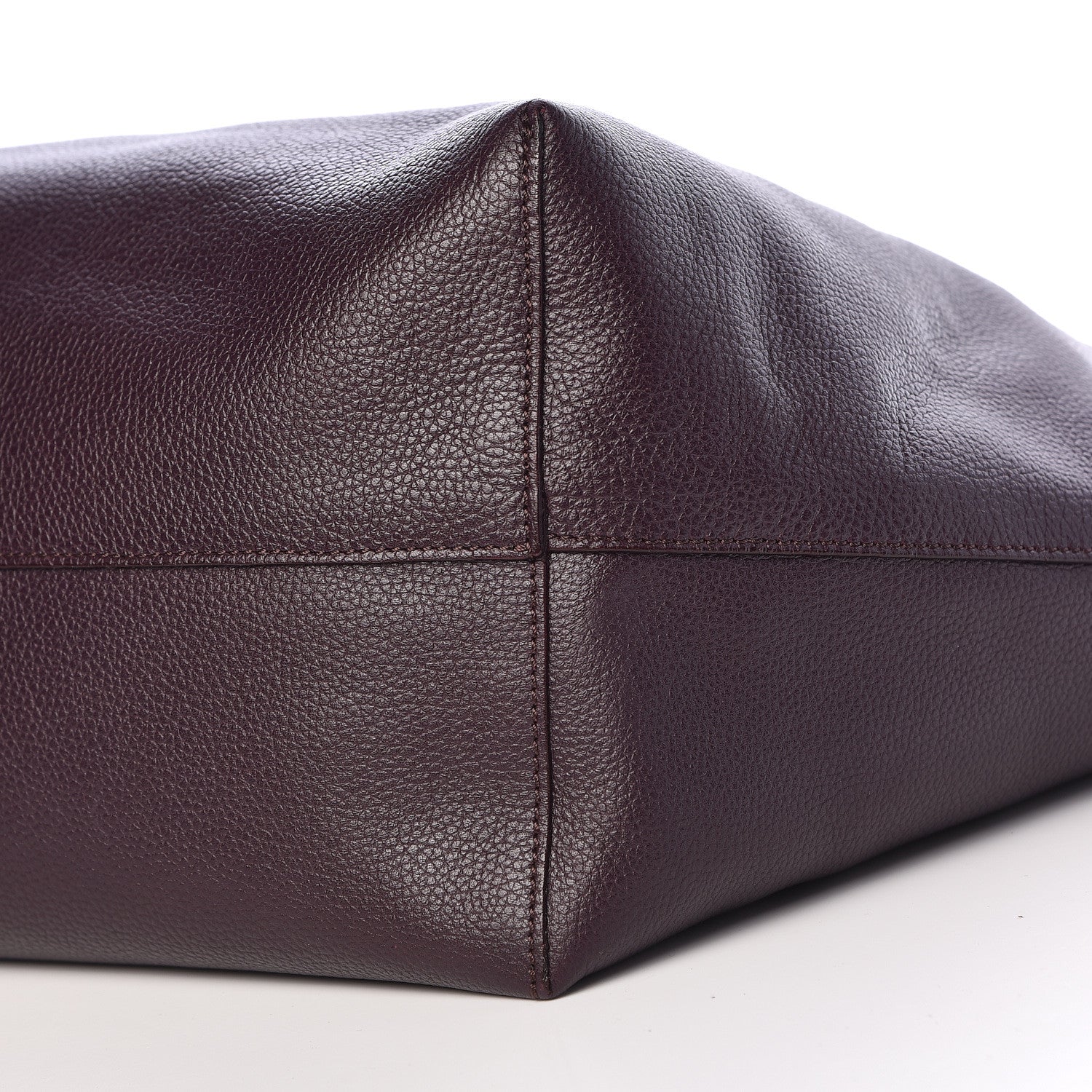 Alexander McQueen Grained Calfskin Skull Open Shopper Tote Dark Purple 11 of 13