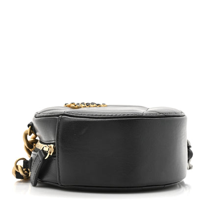 Chanel Lambskin Quilted Chanel 19 Round Clutch With Chain Black 4 of 10