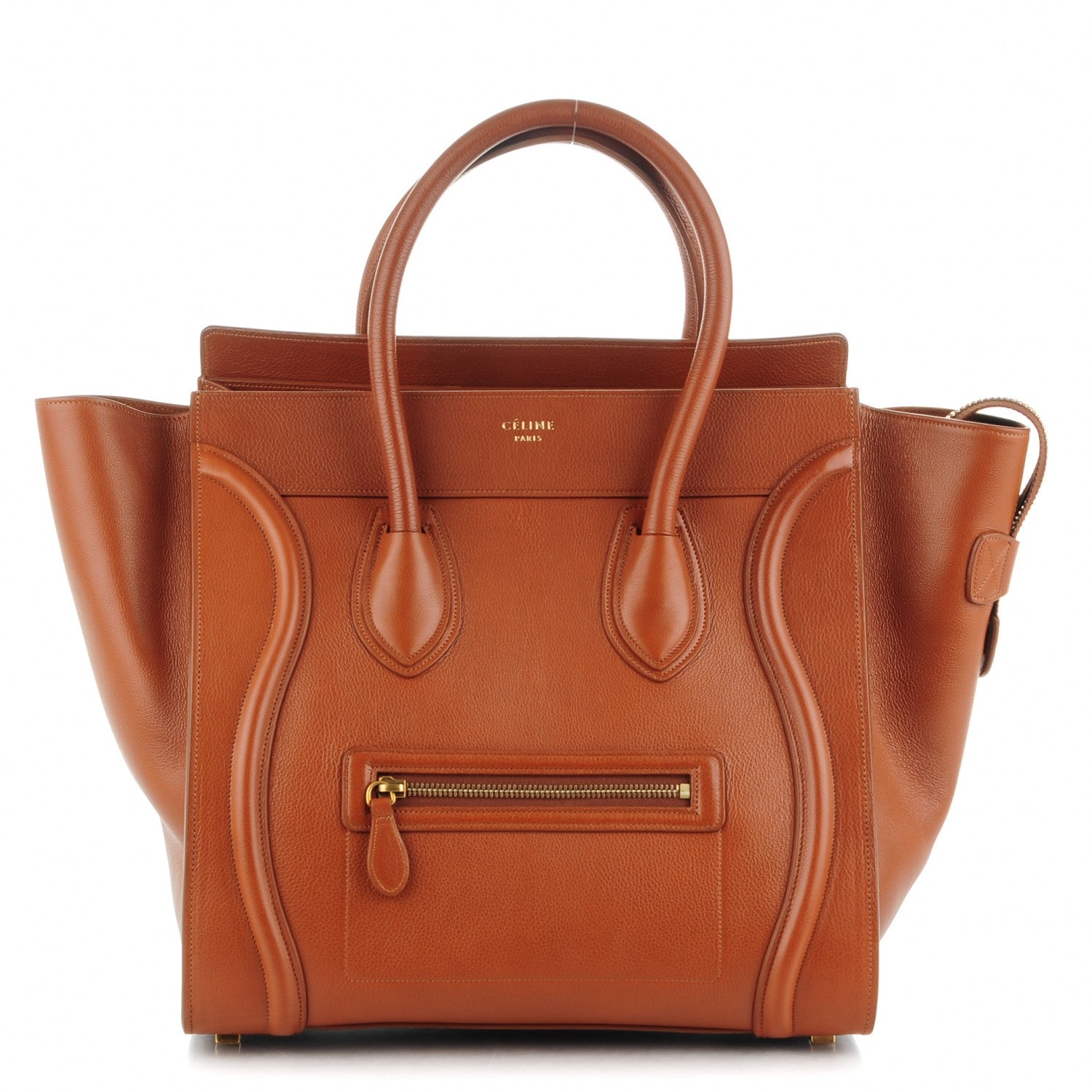 Celine Baby Calfskin Mini Luggage Caramel 1 of 8