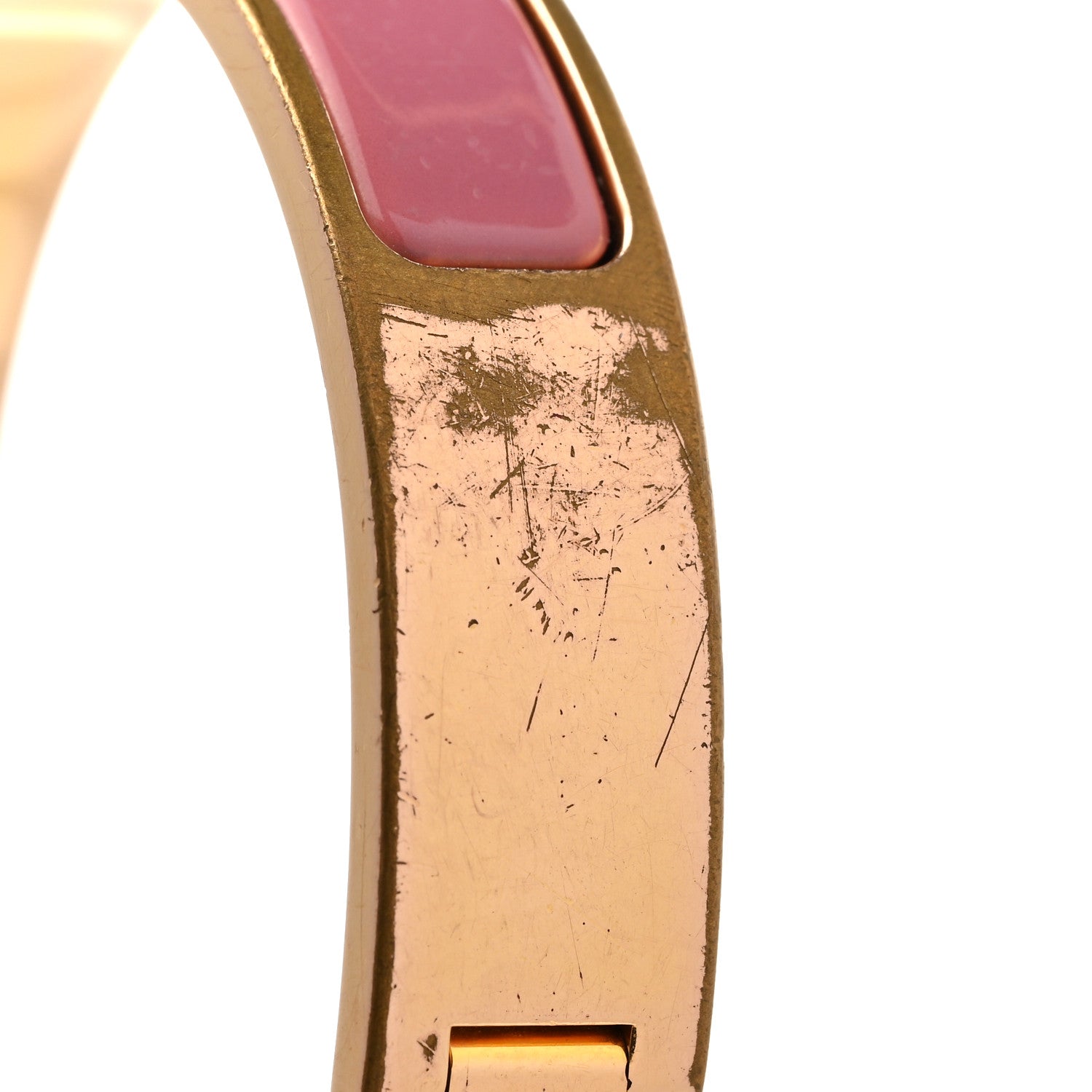 Hermes Enamel Narrow Clic Clac H Bracelet PM Rose Delirium 5 of 6