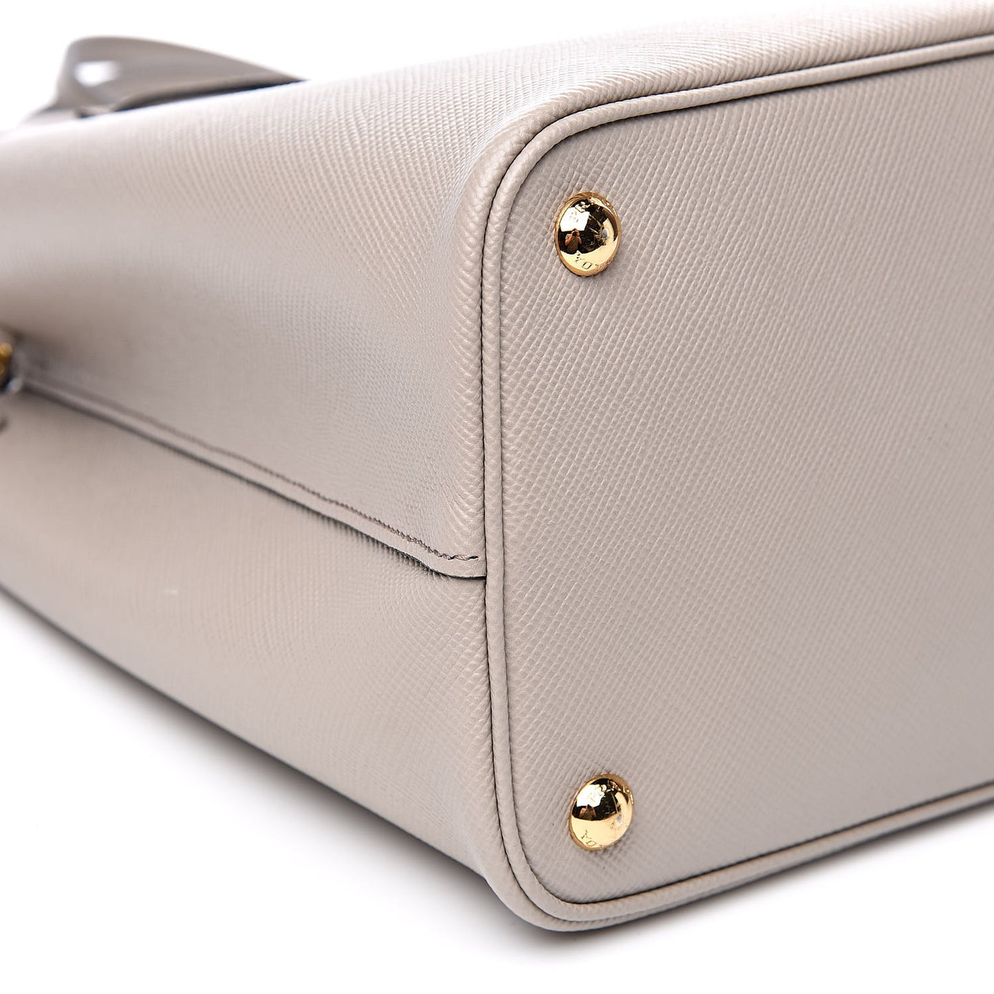Saffiano Cuir Small Double Bag Pomice
