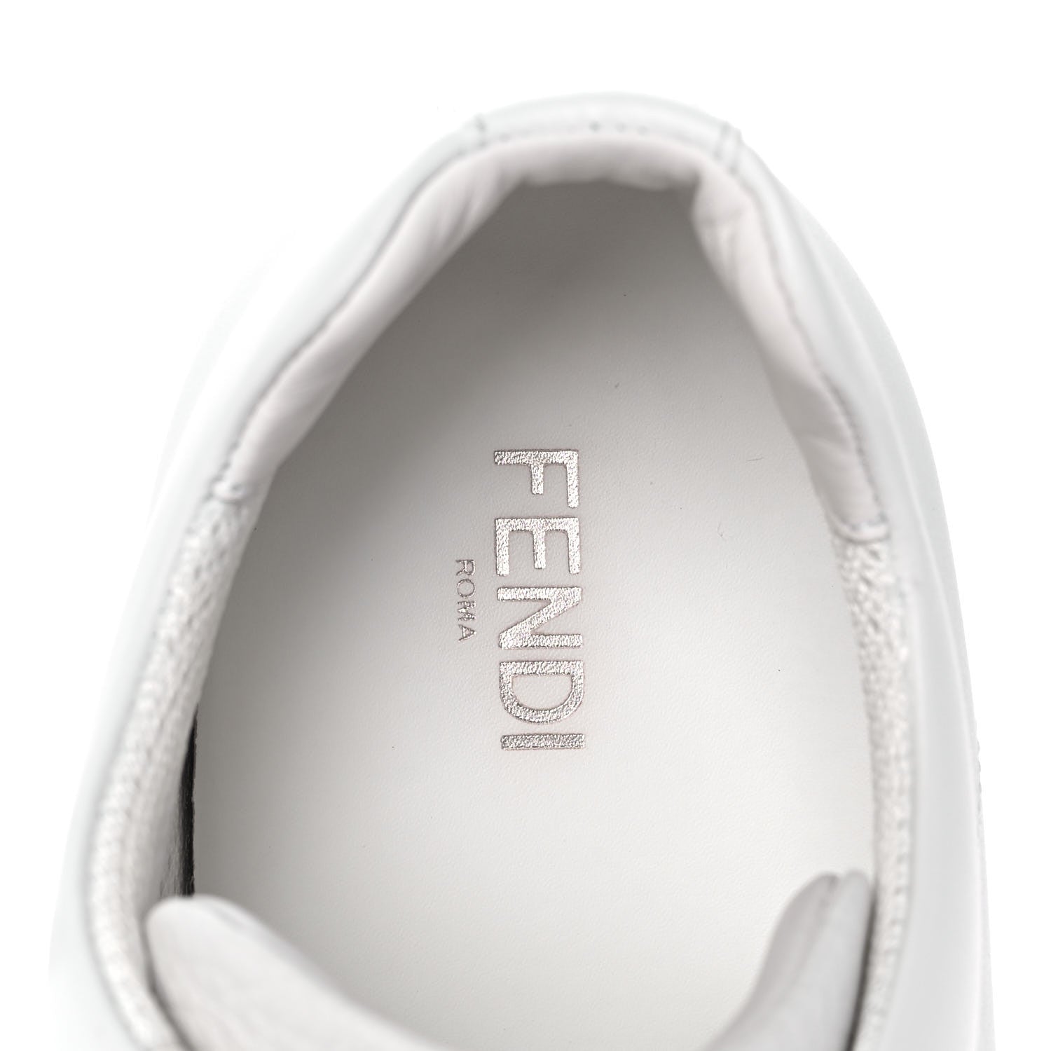 Fendi Calfskin FF Mens Slip On Sneakers 9 White Maya Black 7 of 9