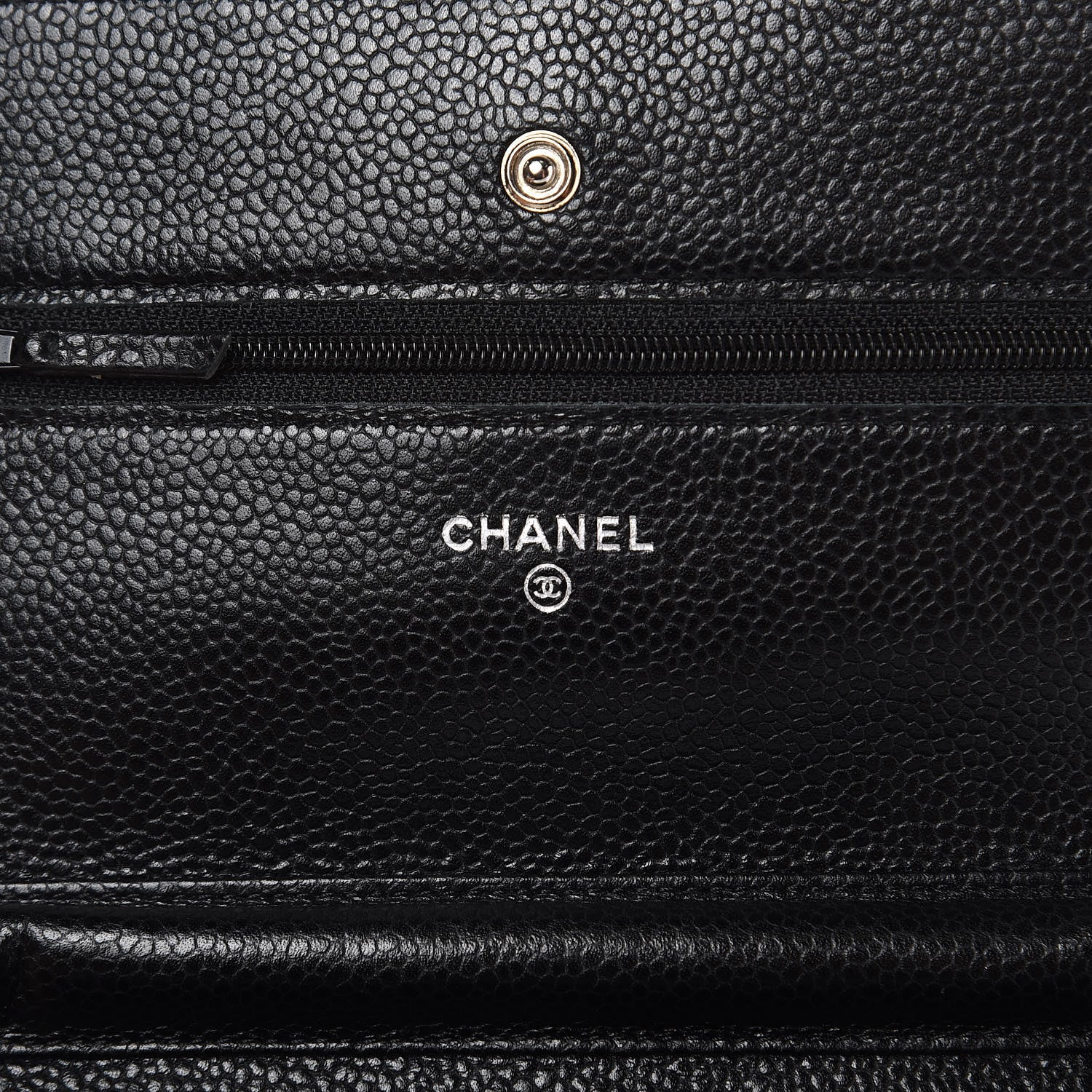 Chanel Caviar Quilted Wallet On Chain WOC Black 6 of 12