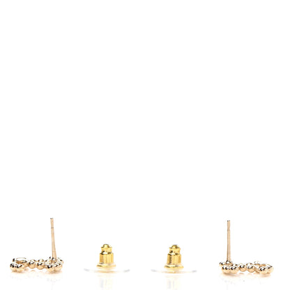 Chanel Metal Bead CC Earrings Gold 3 of 4