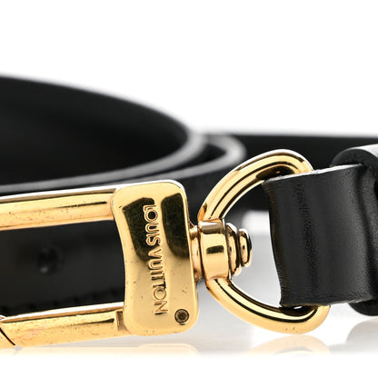 Louis Vuitton Calfskin 12mm Adjustable Shoulder Strap Black 4 of 5