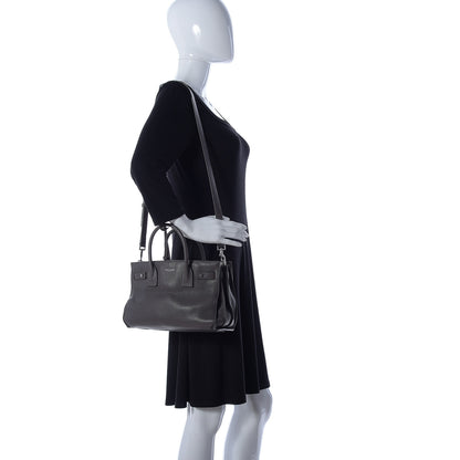 Saint Laurent Grained Calfskin Baby Sac De Jour Souple Coal 2 of 10