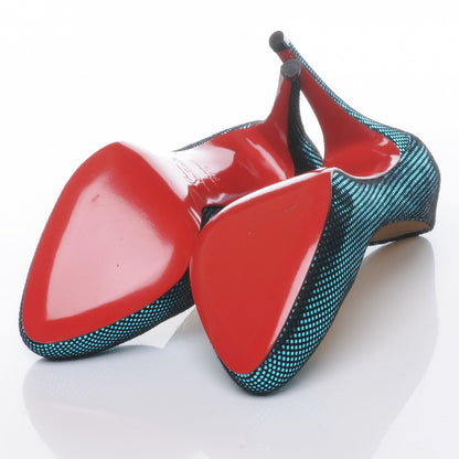 Christian Louboutin Suede Square Metal Declic 120 Pumps 36.5 5 of 6