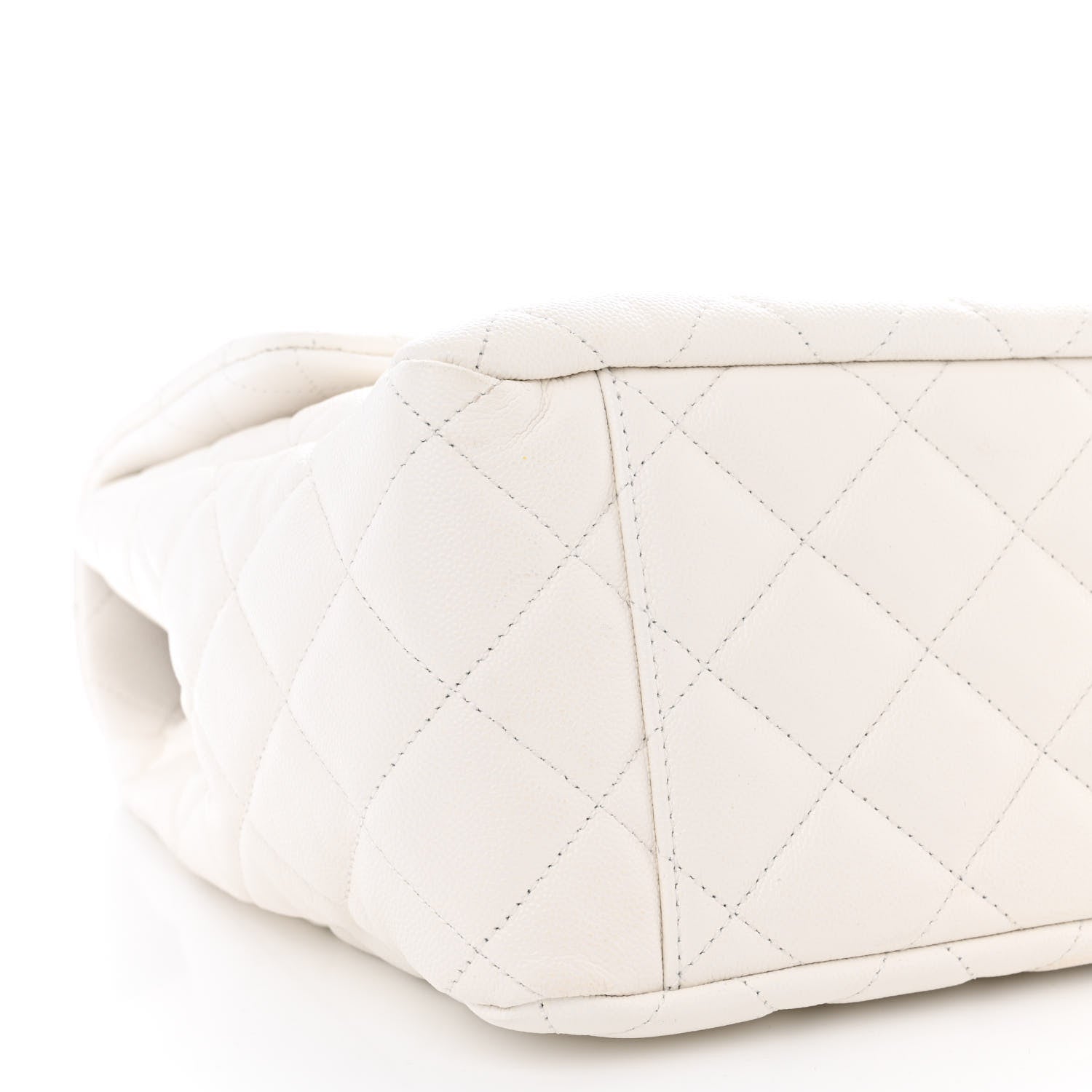Chanel Caviar Quilted XXL Travel Flap Bag White 8 of 9
