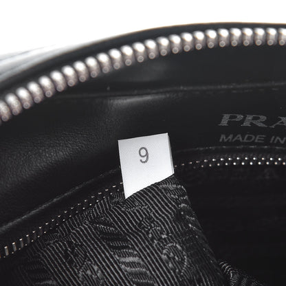 Prada Soft Calfskin Diagramme Crossbody Bag Black 7 of 7