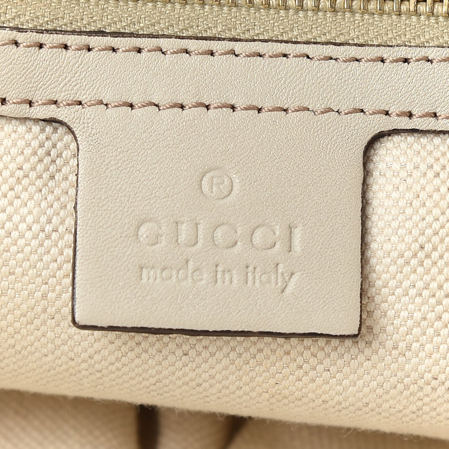 Guccissima Large Heart Bit Charm Top Handle Tote Off White