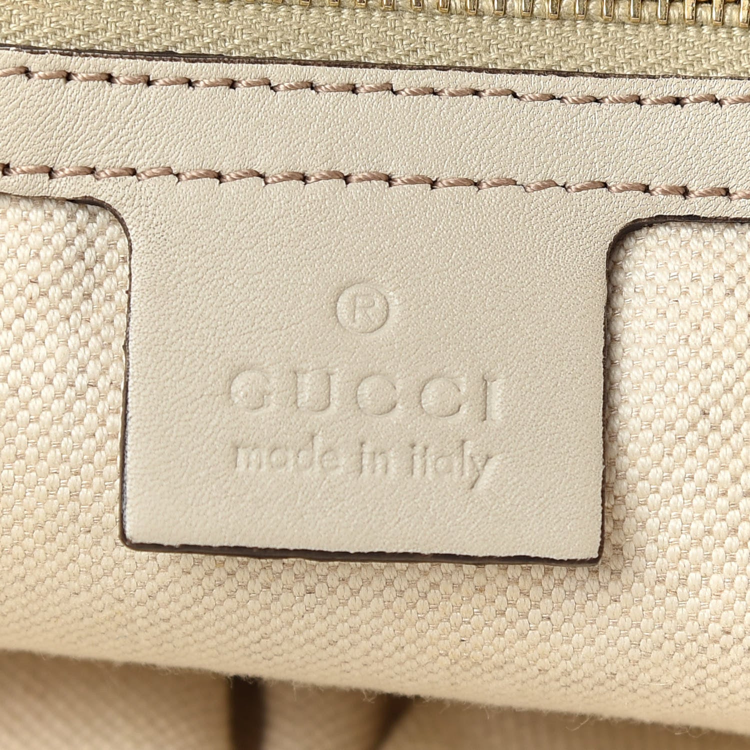 Gucci Guccissima Large Heart Bit Charm Top Handle Tote Off White 6 of 10