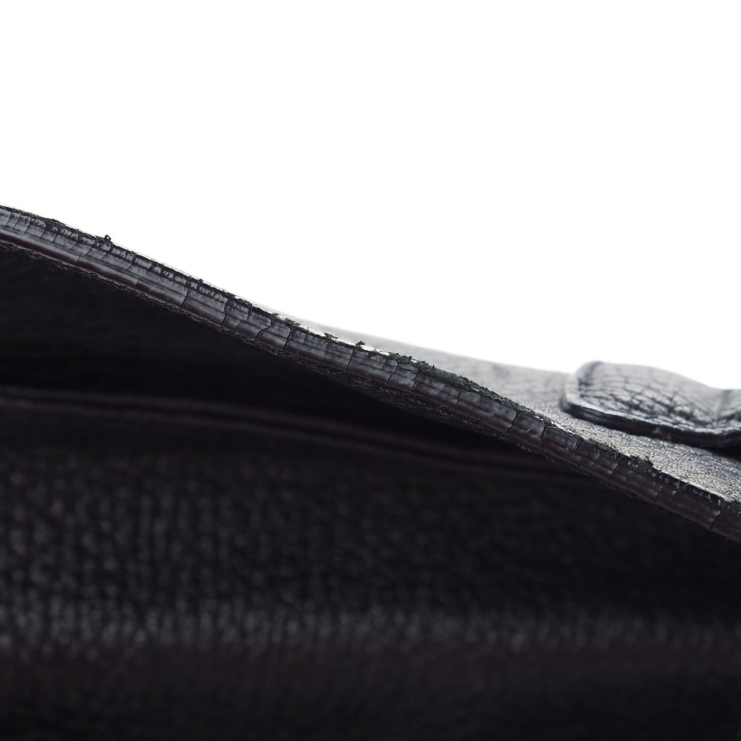 Grainy Calfskin Large Rosalie Satchel Black