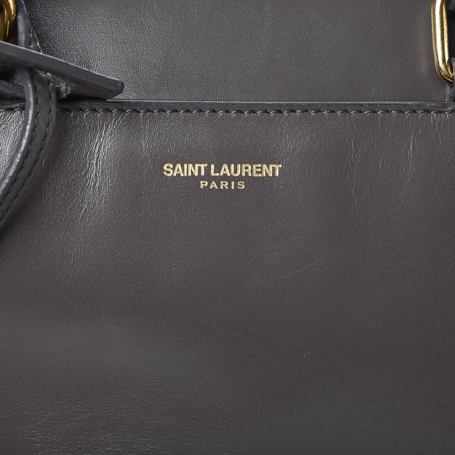 Saint Laurent Calfskin Classic Duffle 6 Earth 9 of 12