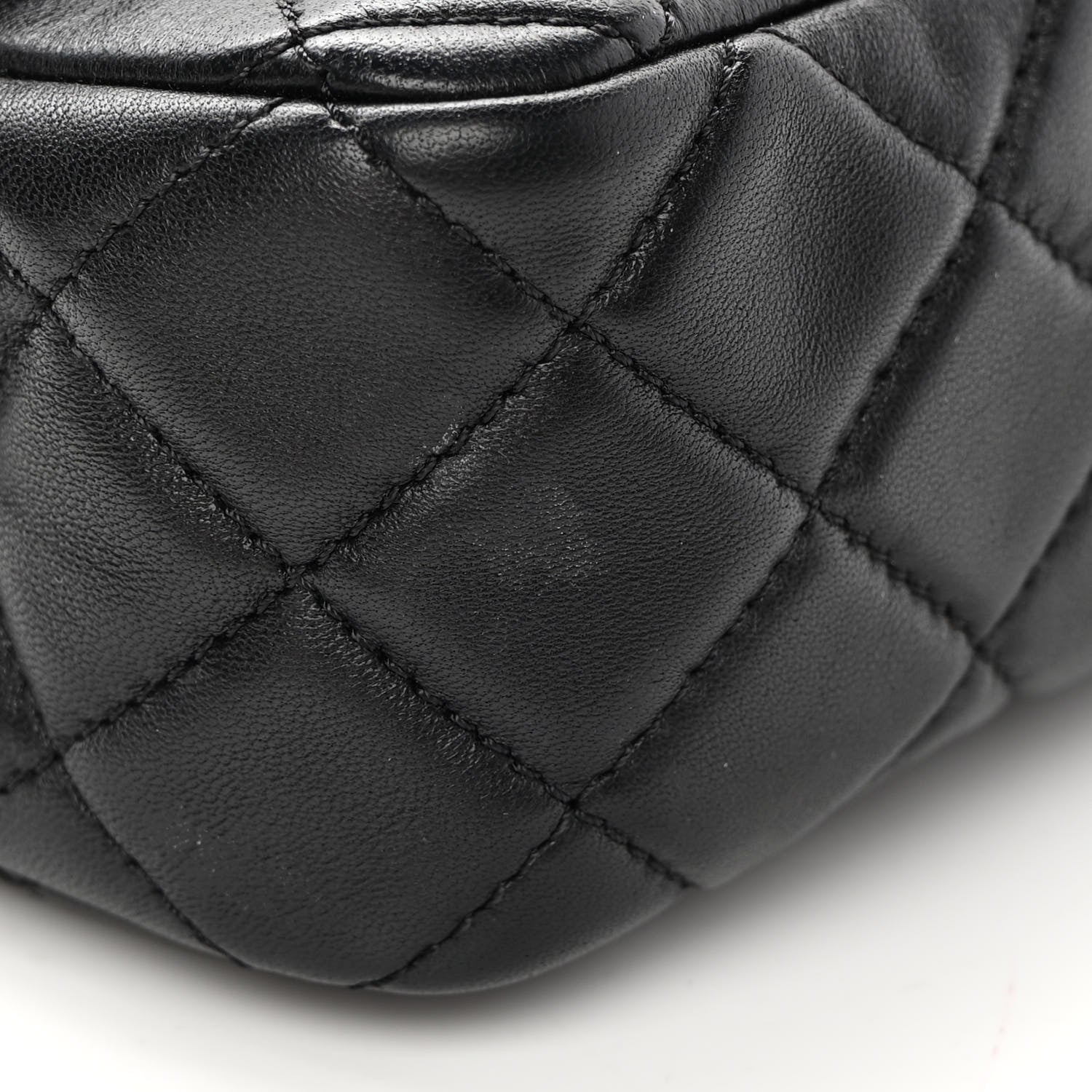 Chanel Lambskin Quilted Mini Rectangular Pearl Crush Flap Black 14 of 17