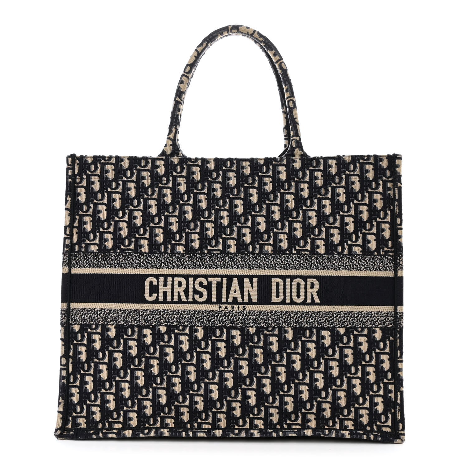 Christian Dior Oblique Large Book Tote Blue Multicolor 1 of 11