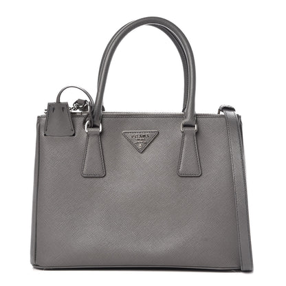 Prada Saffiano Small Galleria Double Zip Tote Marmo 1 of 9
