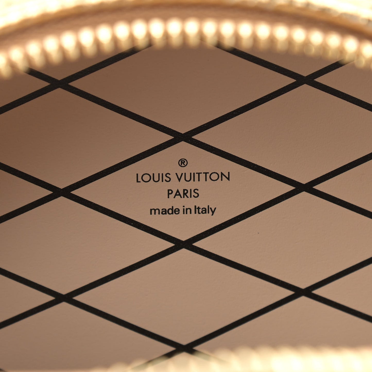 Lizard Mini Boite Chapeau Gold