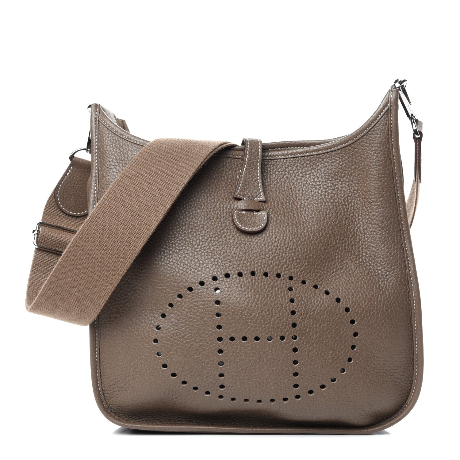 Hermes Taurillon Clemence Evelyne III PM Etoupe 1 of 10