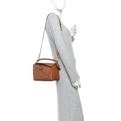 Loewe Calfskin Small Puzzle Bag Tan 2 of 9