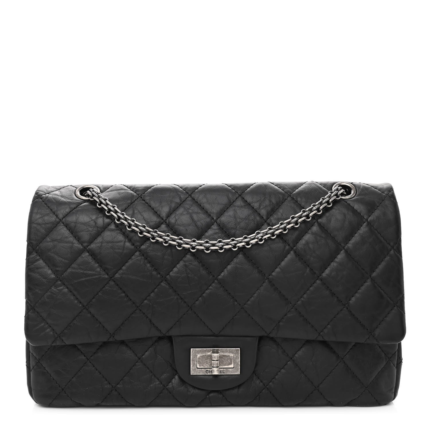 Chanel Aged Calfskin Quilted 2.55 Reissue 227 Flap Black 1 of 12