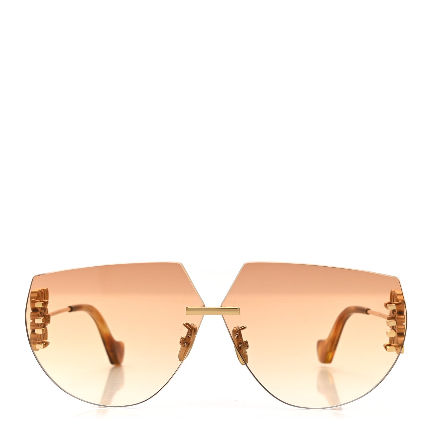 Metal Anagram Sunglasses LW40049U Gold