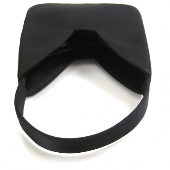 Satin Evening Bag Black