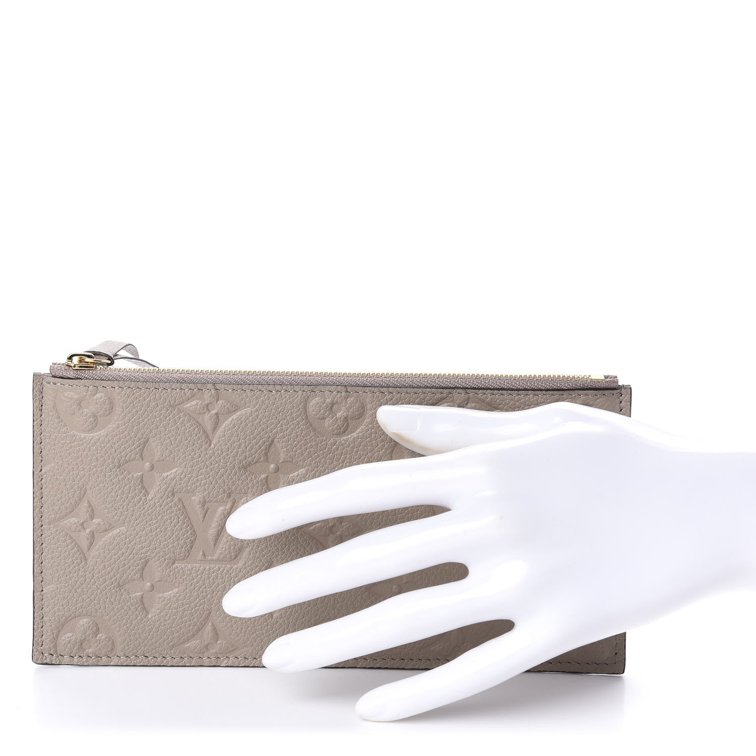 Louis Vuitton Empreinte Felicie Chain Wallet Zippered Insert Tourterelle 2 of 8