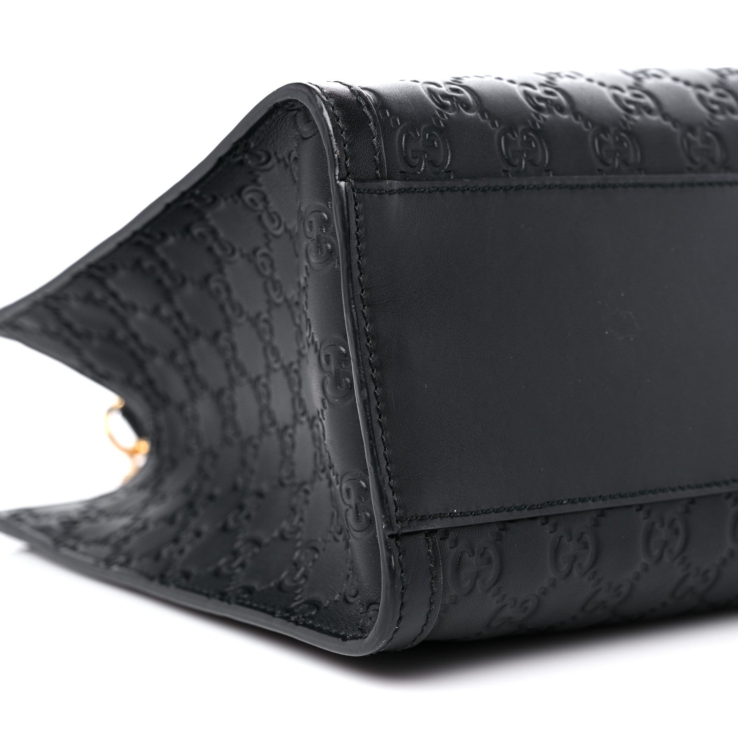 Gucci Guccissima Medium Padlock Tote Black 8 of 13
