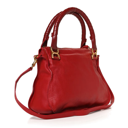 Chloe Calfskin Medium Marcie Satchel Red 3 of 12