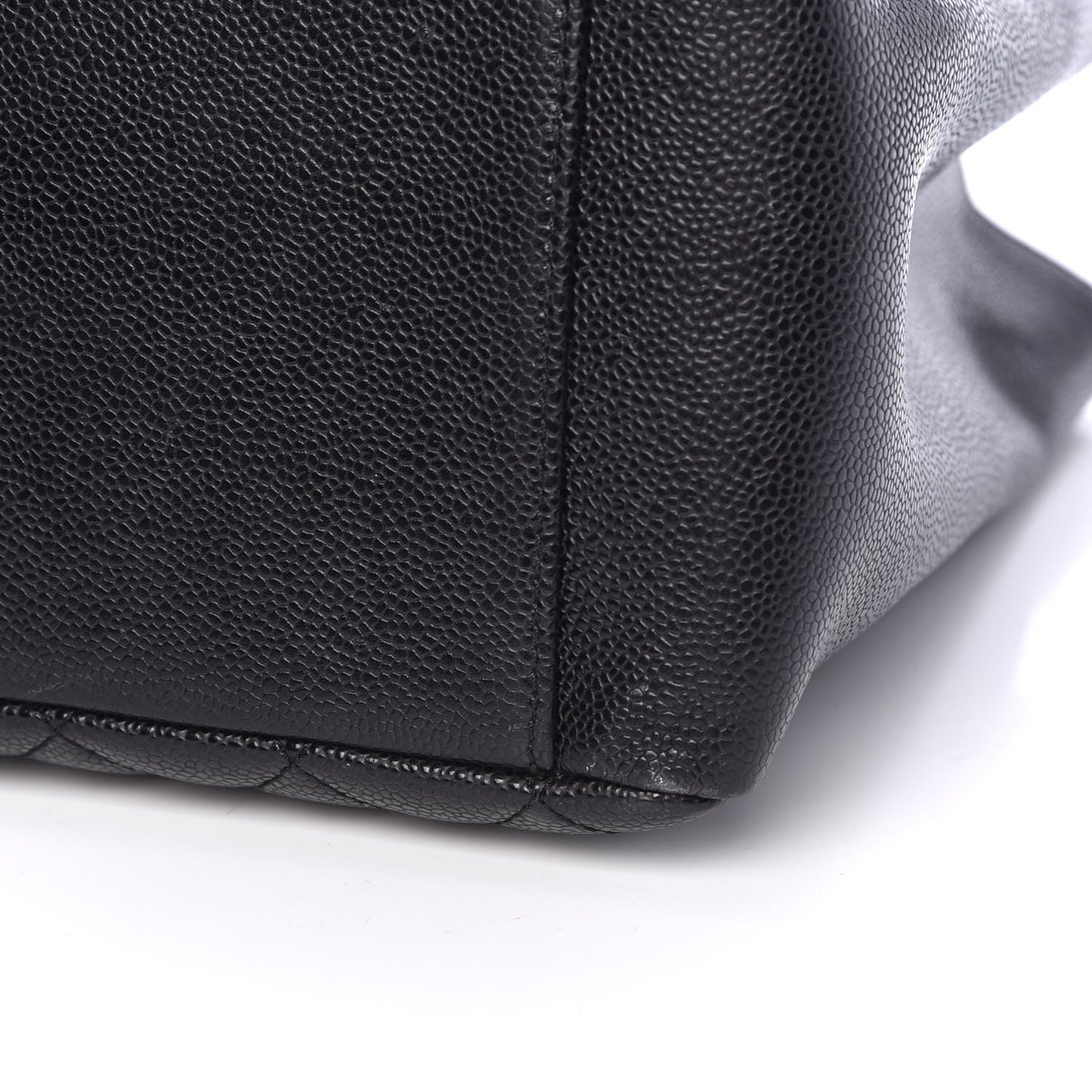 Caviar Quilted Grand Shopping Tote GST Black