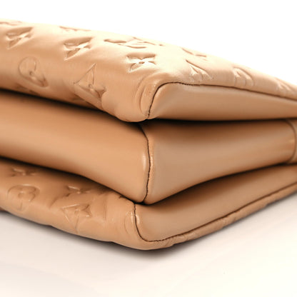 Louis Vuitton Lambskin Embossed Monogram Coussin PM Camel 10 of 11
