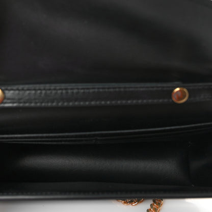 Celine Shiny Calfskin Triomphe Margo Wallet on Chain Black 5 of 11