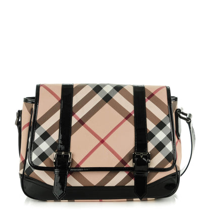 Burberry Nova Check Messenger Bag Black 1 of 9