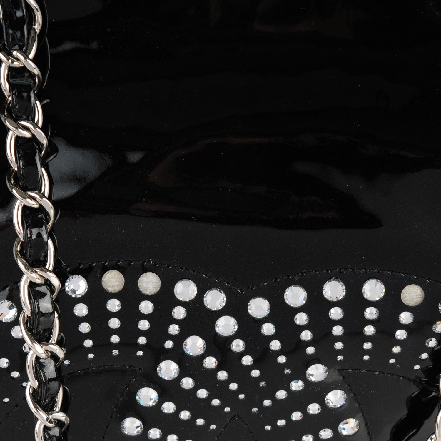 Chanel Patent Crystal Strass Bonbons Tote Black 8 of 8