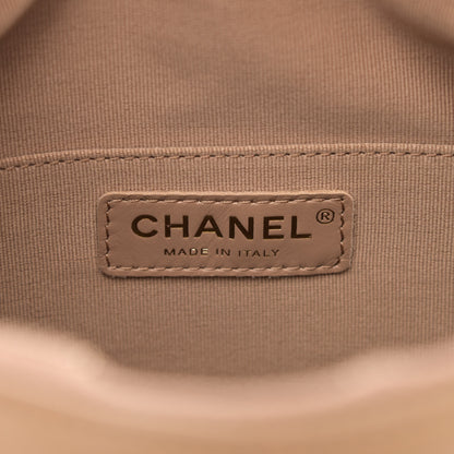 Chanel Lambskin Quilted Maxi Hobo Beige 7 of 11