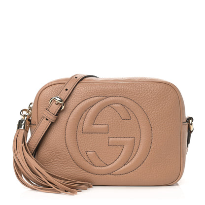 Gucci Pebbled Calfskin Small Soho Disco Bag Camelia 1 of 10