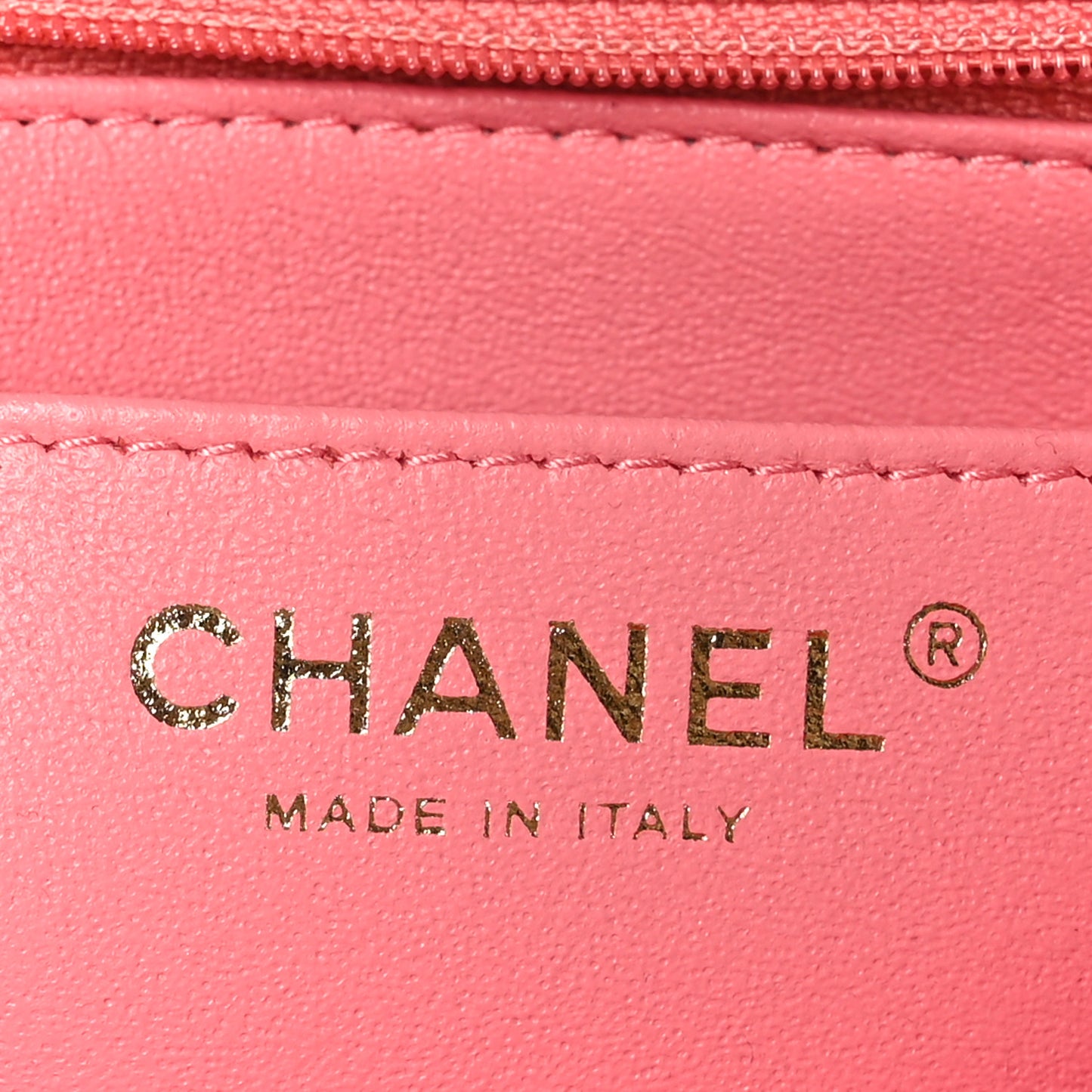 Lambskin Quilted Mini Rectangular Flap Pink
