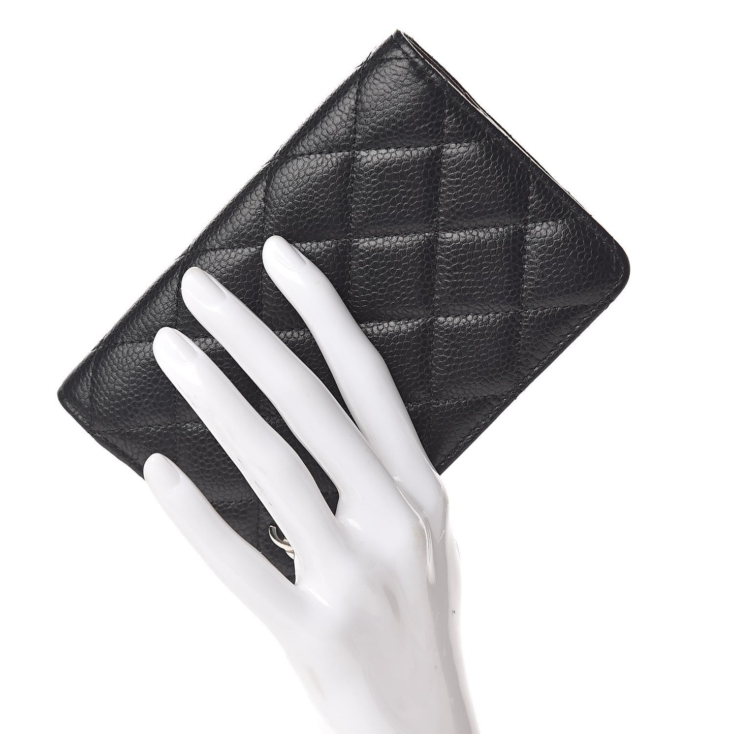 Caviar Quilted Agenda Cover Black