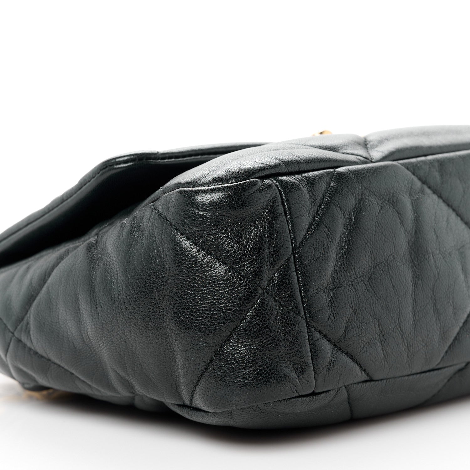 Chanel Goatskin Quilted Medium Chanel 19 Flap Black 9 of 10
