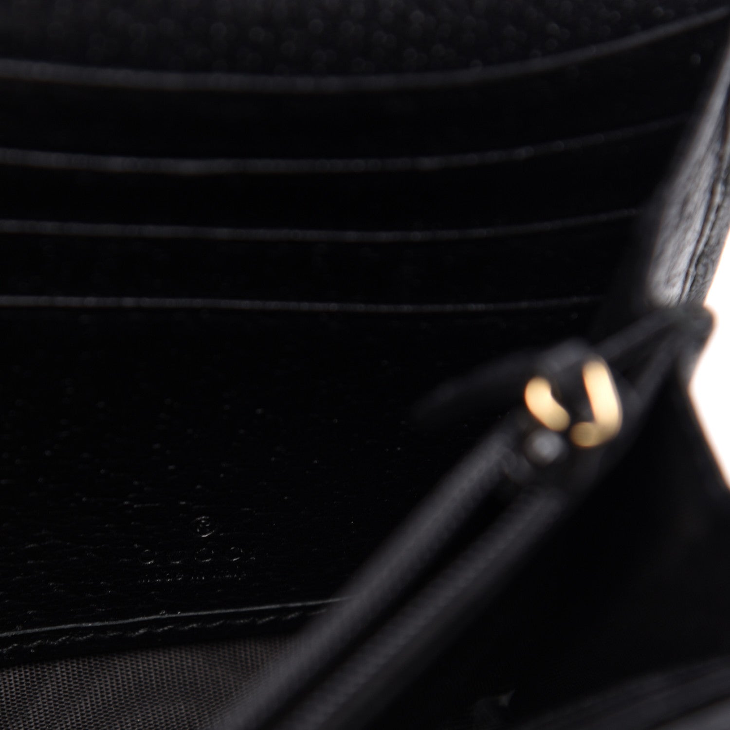 Gucci Calfskin Web Ophidia Wallet On Chain Black 6 of 11