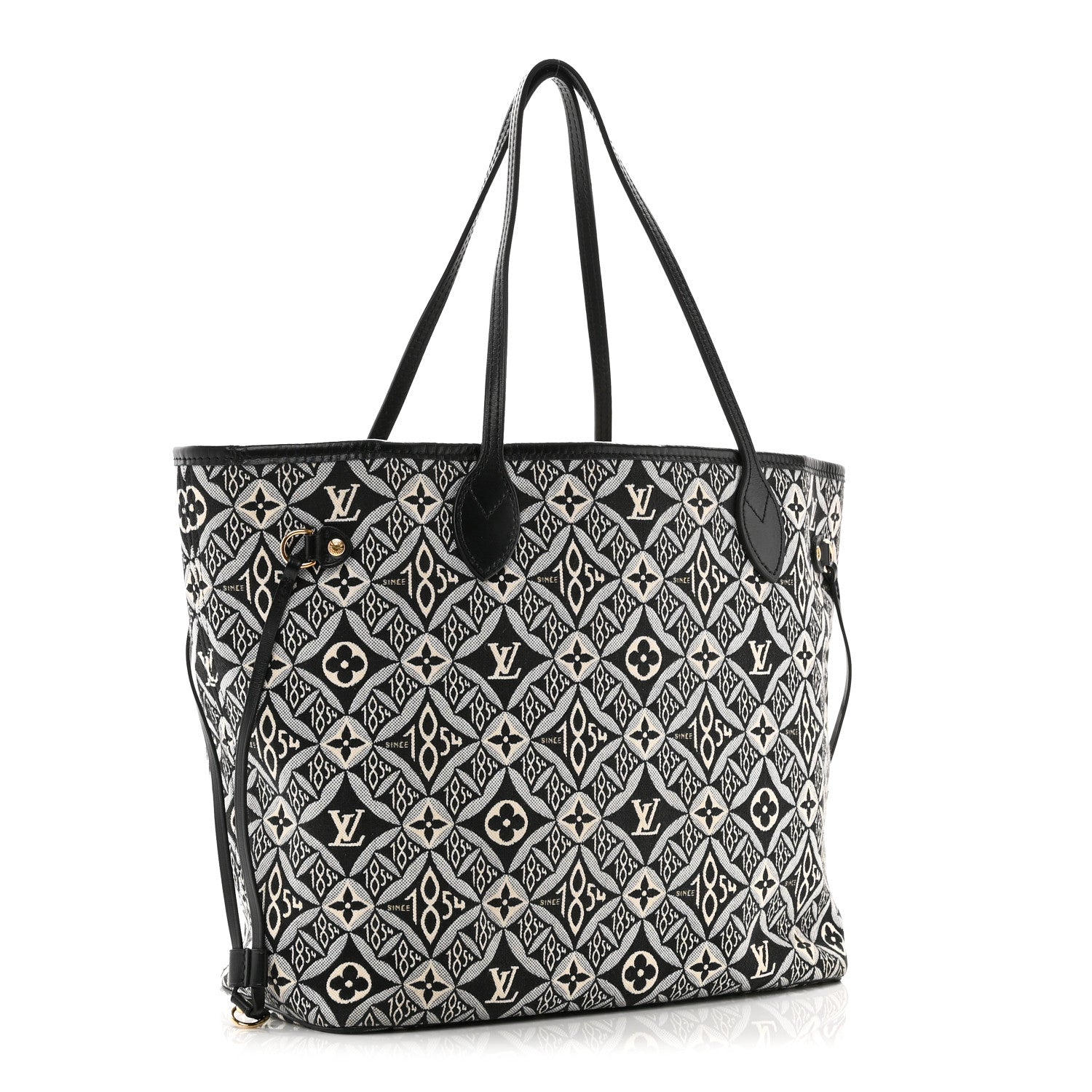 Louis Vuitton Jacquard Since 1854 Neverfull MM Grey 4 of 10