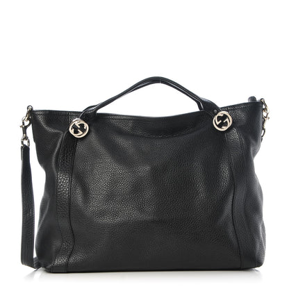 Gucci Pebbled Calfskin Medium Miss GG Top Handle Bag Light Cuir 1 of 8