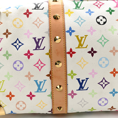 Louis Vuitton Monogram Multicolor Keepall 45 White 17 of 19