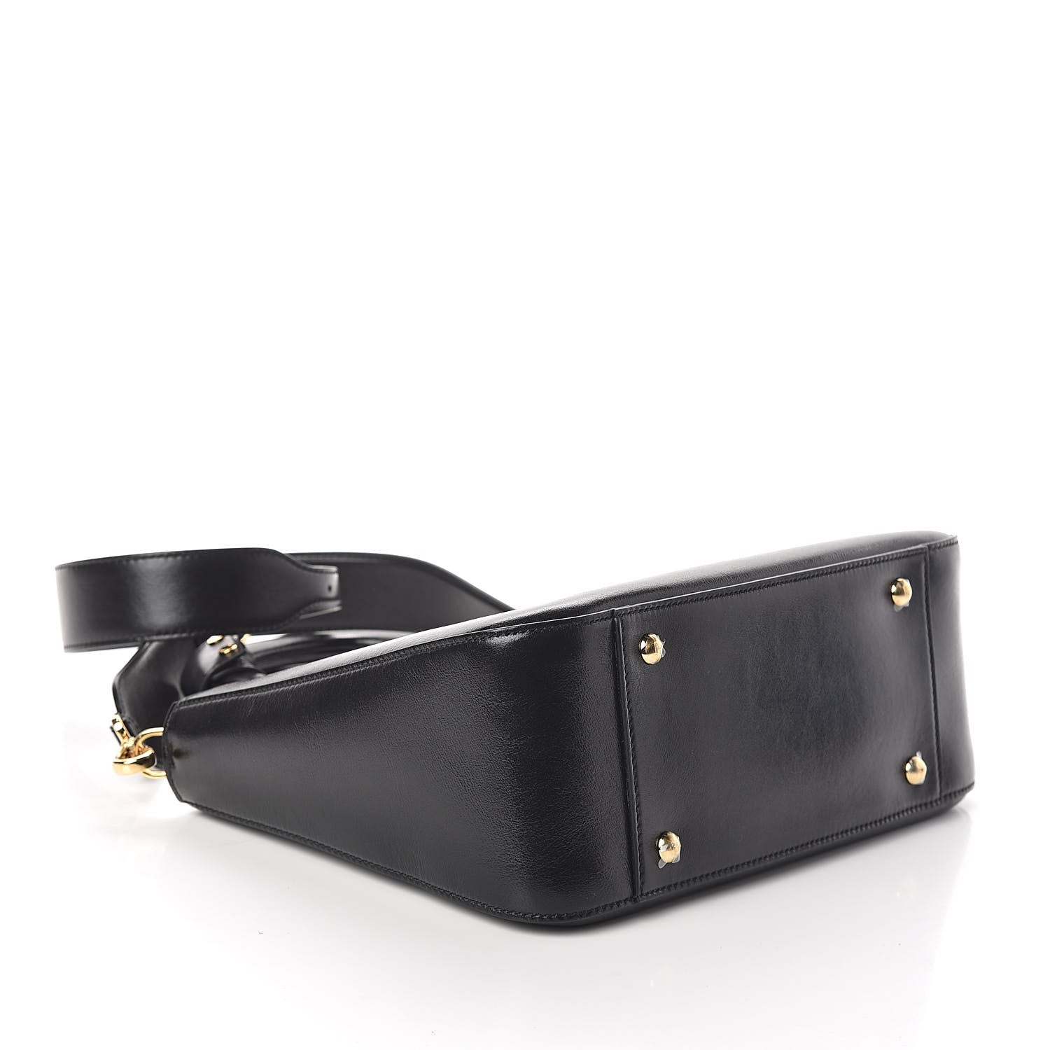 Fendi Vitello Glacier Small FF Tote Black 4 of 8