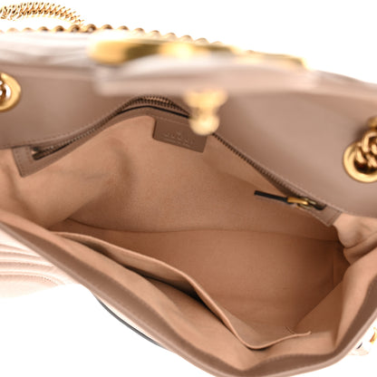 Gucci Calfskin Matelasse Medium GG Marmont Shoulder Bag Porcelain Rose 5 of 10