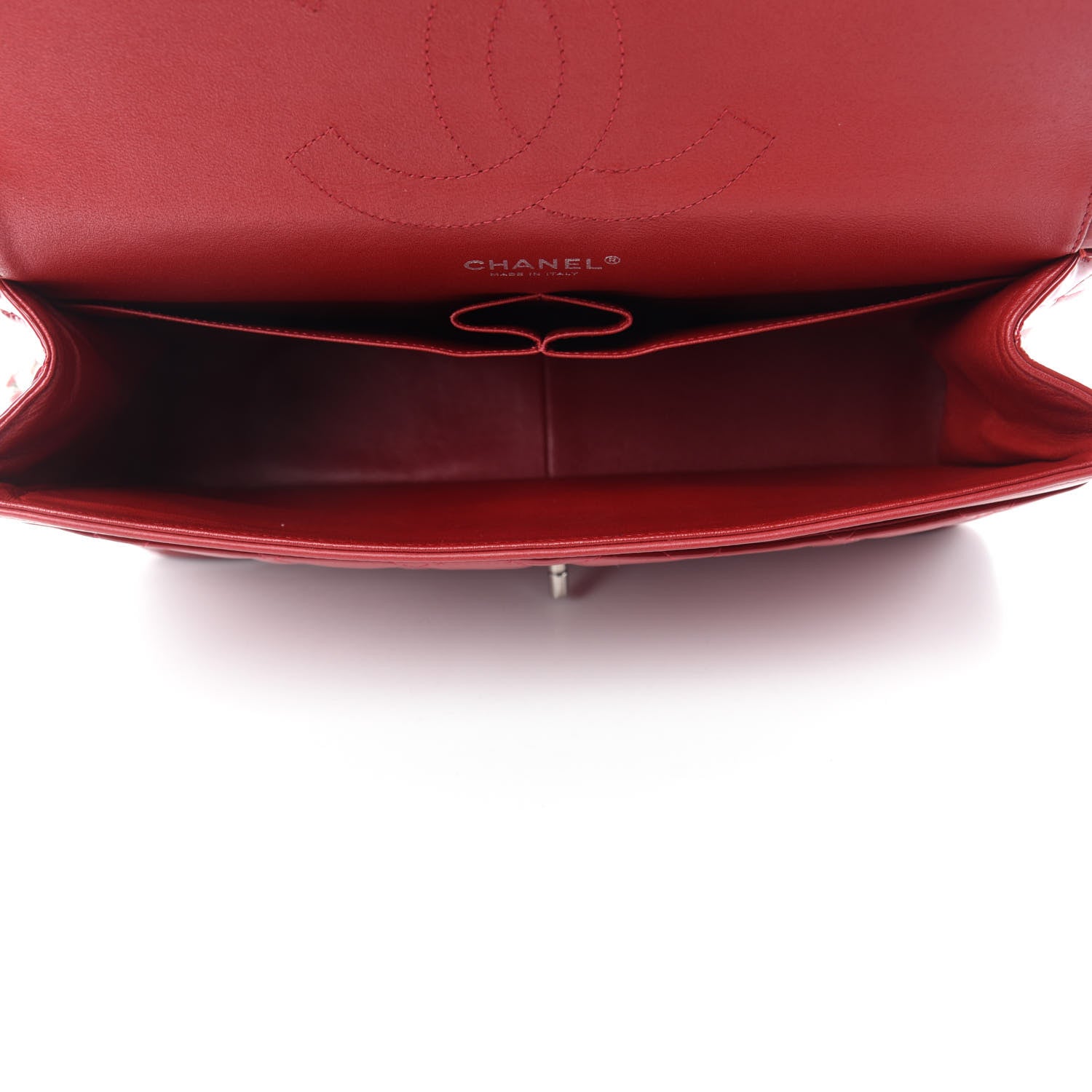 Chanel Patent Quilted Jumbo Double Flap Red 5 of 12