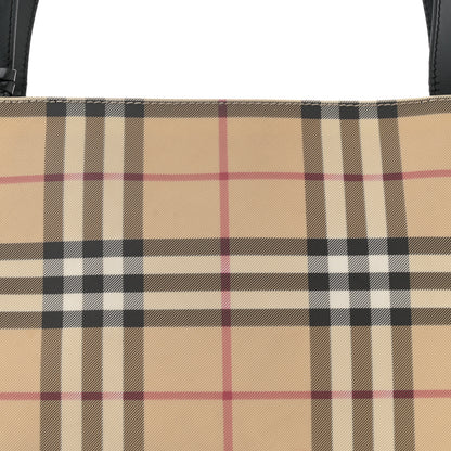 Burberry Vintage Check Tote Black 8 of 14