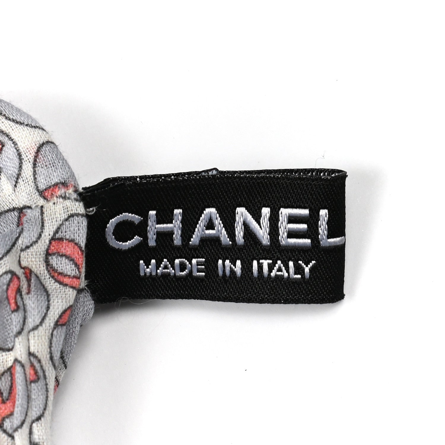 Chanel Cotton CC Twilly Hair Tie Grey Multicolor 6 of 7
