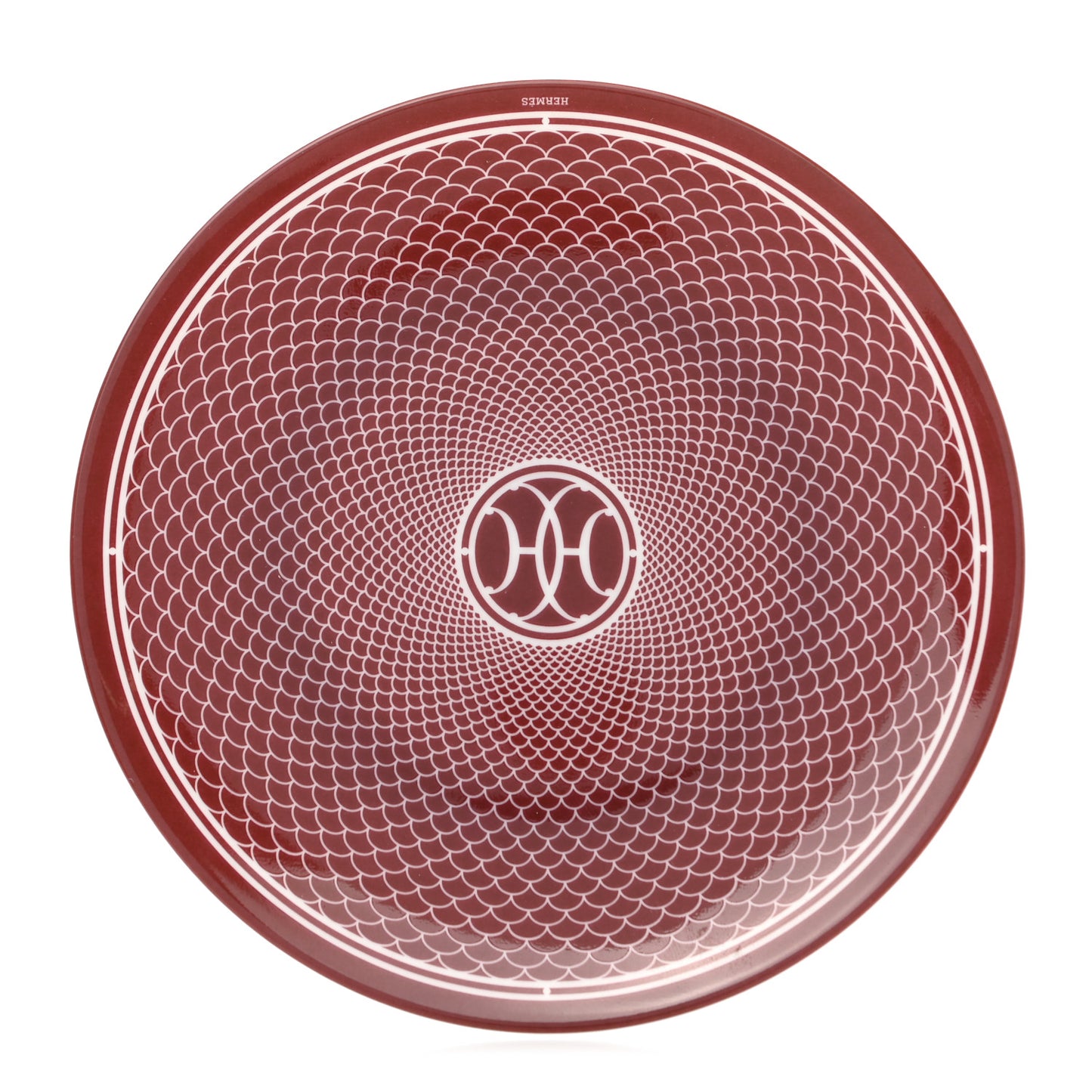 Porcelain H Deco Bread And Butter Plate Rouge